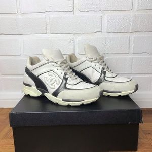 Chanel white sneakers size 37